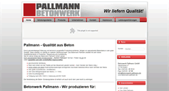 Desktop Screenshot of betonwerk-pallmann.de